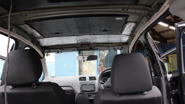 フォルクスワーゲン　ポロ　天井生地張替施工　山口県山口市　個人様ご依頼